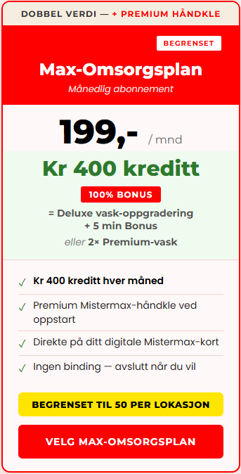 Max-Omsorgplan ✅ - TREKANTEN
